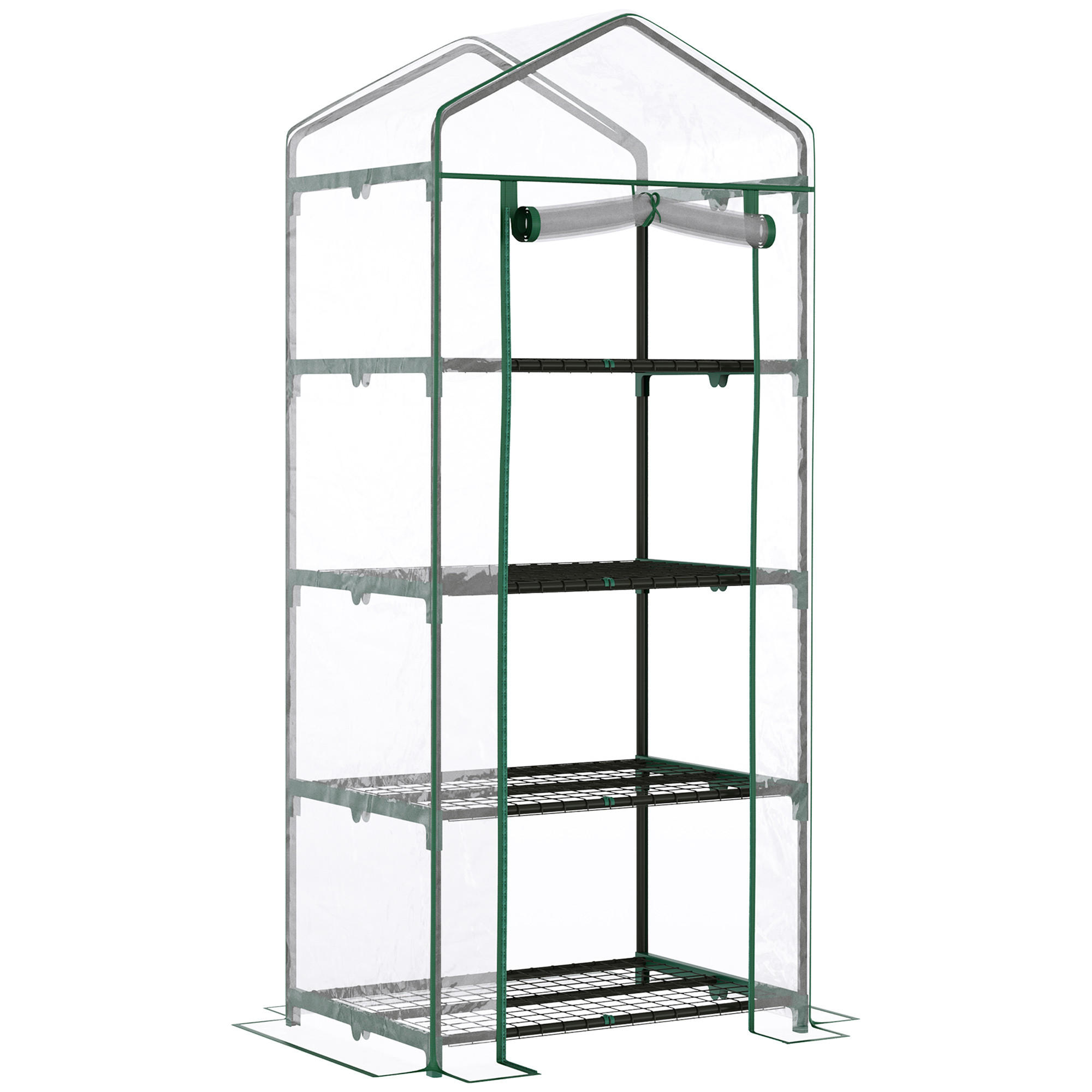 Fortuna Lai Gewächshaus Transparent 70x160x50 cm