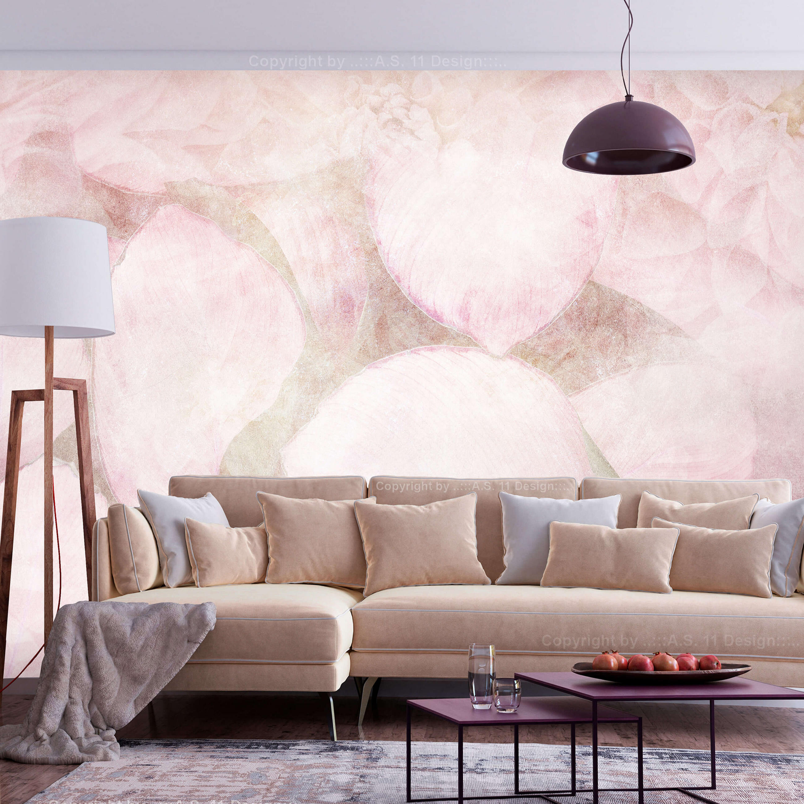 SELBSTKLEBENDE FOTOTAPETE 196/140 cm - Pink, Kunststoff/Textil (196/1cm) - KUNSTLOFT