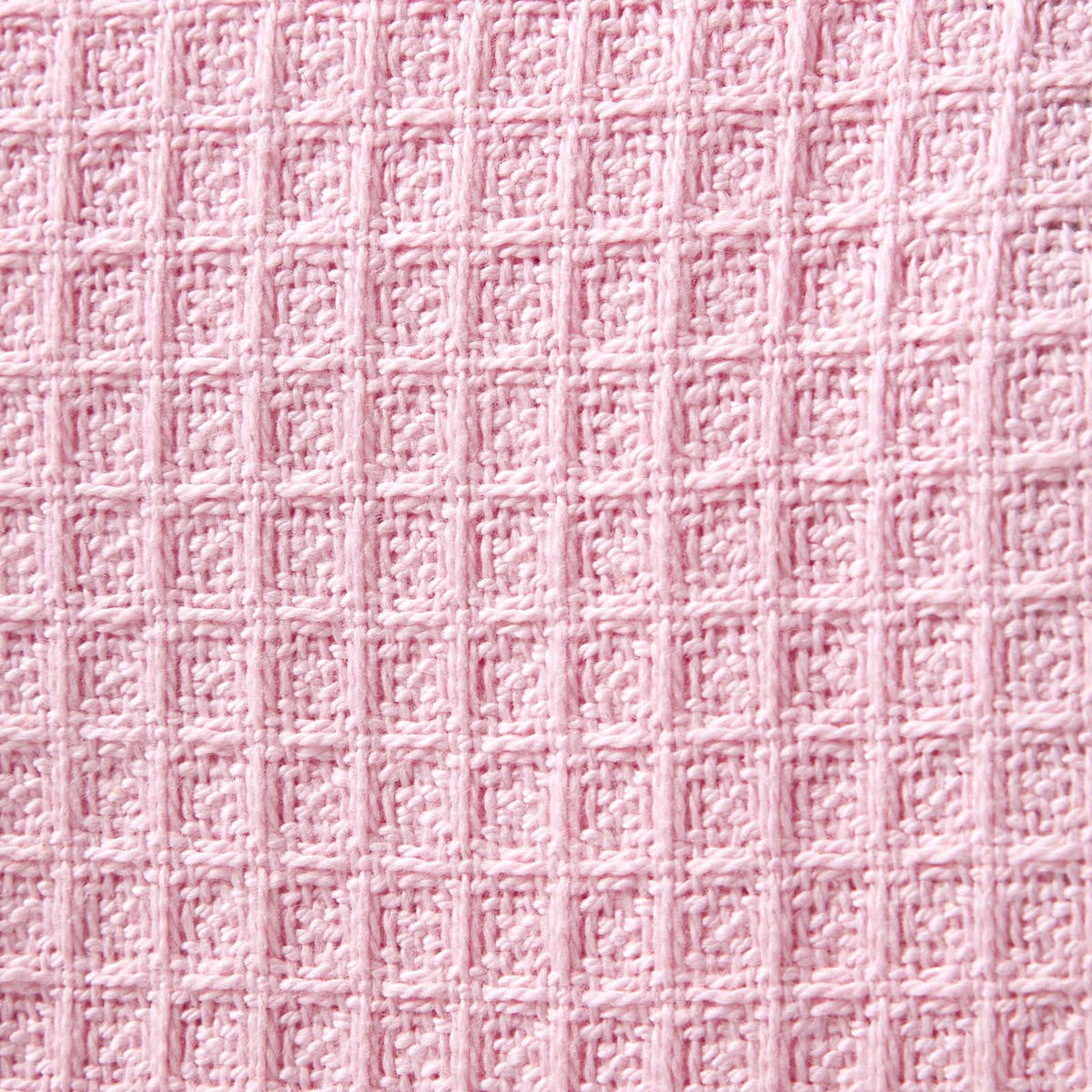 BABYDECKE Waffelpiqué 90/110 cm, Bio-Baumwolle - Rosa, Textil (90/112cm) - Homescapes