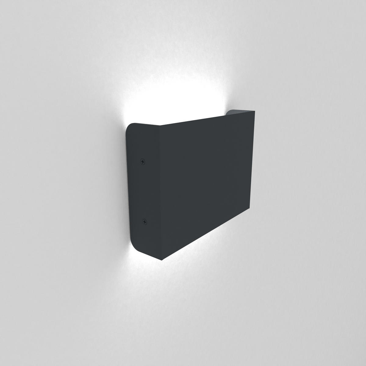 LED-WANDLEUCHTE - Anthrazit, Metall (15.4/11/3.6cm) - Lumicom