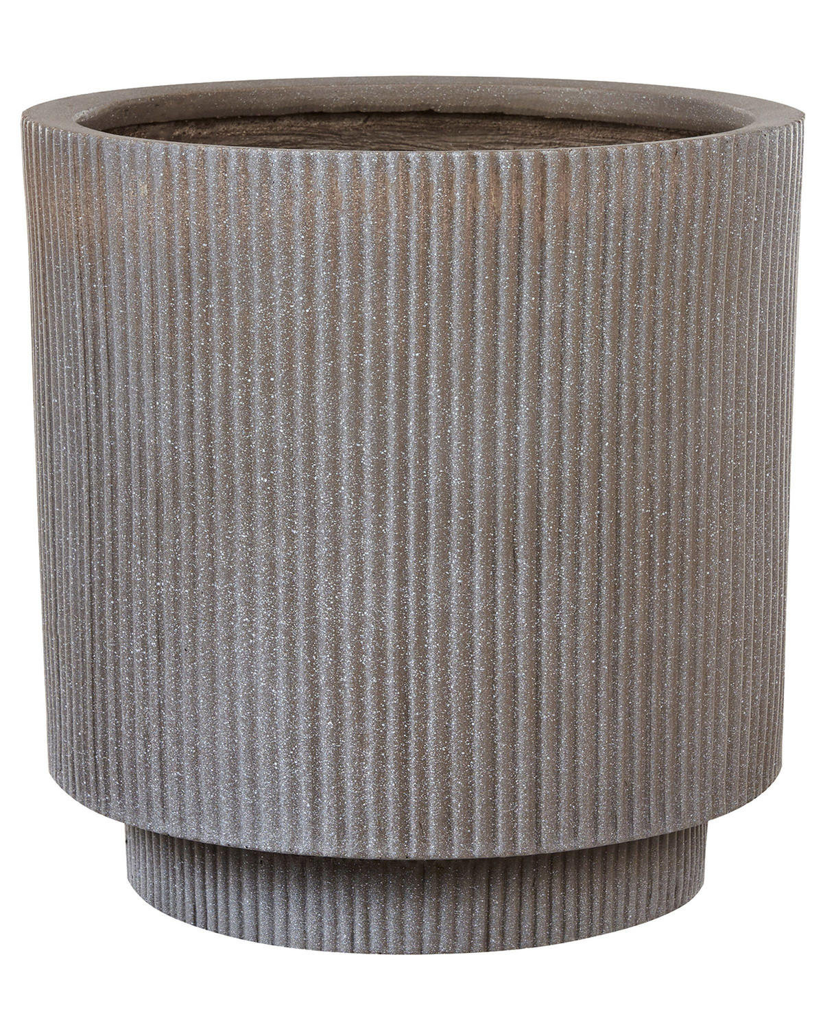 BLUMENTOPF Beige Daria - Beige, Naturmaterialen (37cm) - Beliani