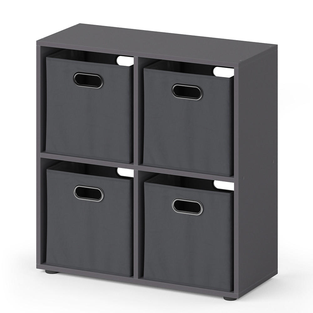 RAUMTEILER Tetra Grau 72 x 72.6 cm - Grau, Holzwerkstoff (72.6/72/29cm) - Vicco