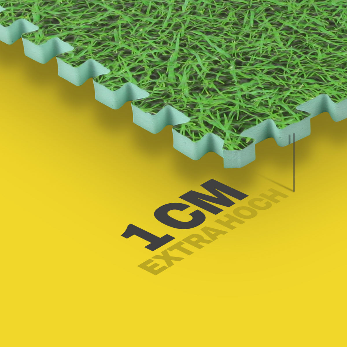 BODENSCHUTZMATTE in Grasoptik 40x40 cm 12er-Pack - Grün, Kunststoff (40/40cm) - Bestlivings