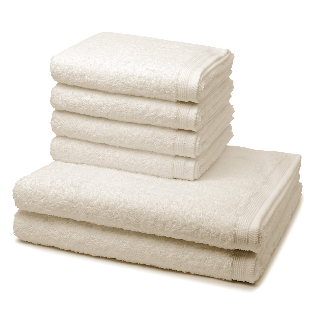 FROTTIERSET Superwuschel 6-teilig - Beige, Textil (50/100cm) - MÖVE
