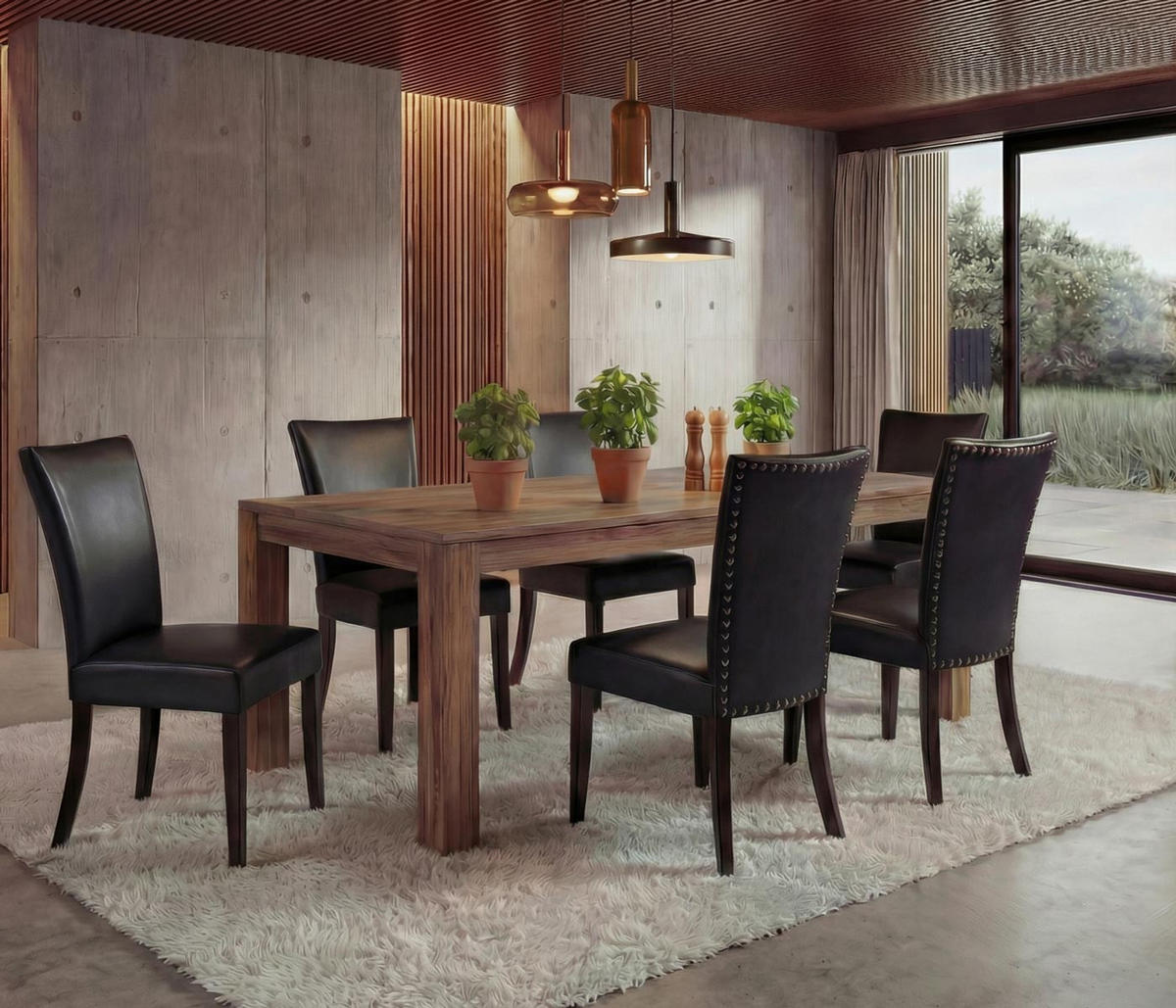 ESSZIMMERSTUHL Schwarz 6er-Set - Schwarz, Textil (50/93/62cm) - MCW