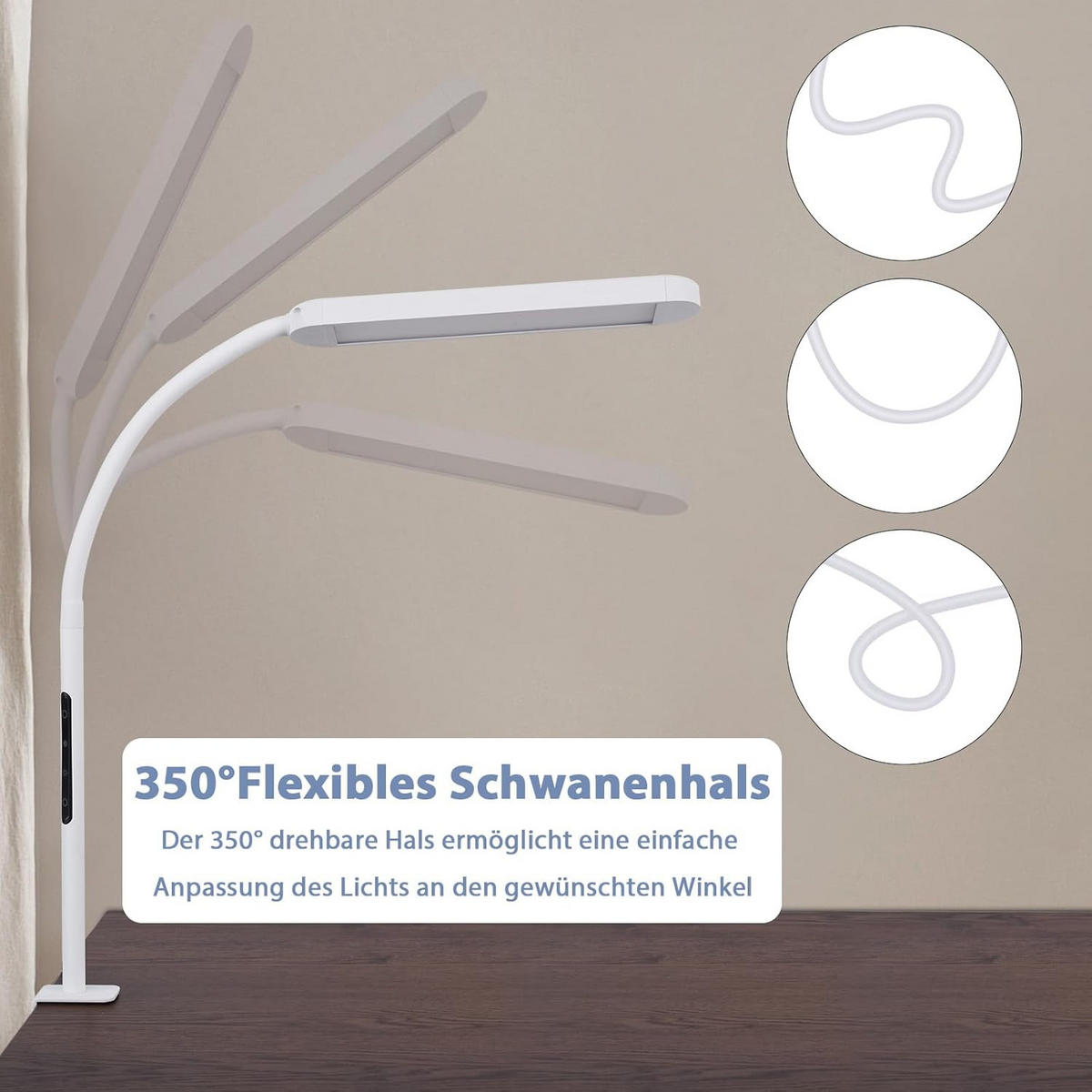 TISCHLAMPE Lorflar 51.5/56.5/51.5 cm - Weiß, Metall (51.5/51.5/56.5cm) - ZMH