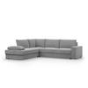 ECKSOFA MIT SCHLAFFUNKTION VELANO Grau - Grau, Textil (231/287cm) - Mebligo