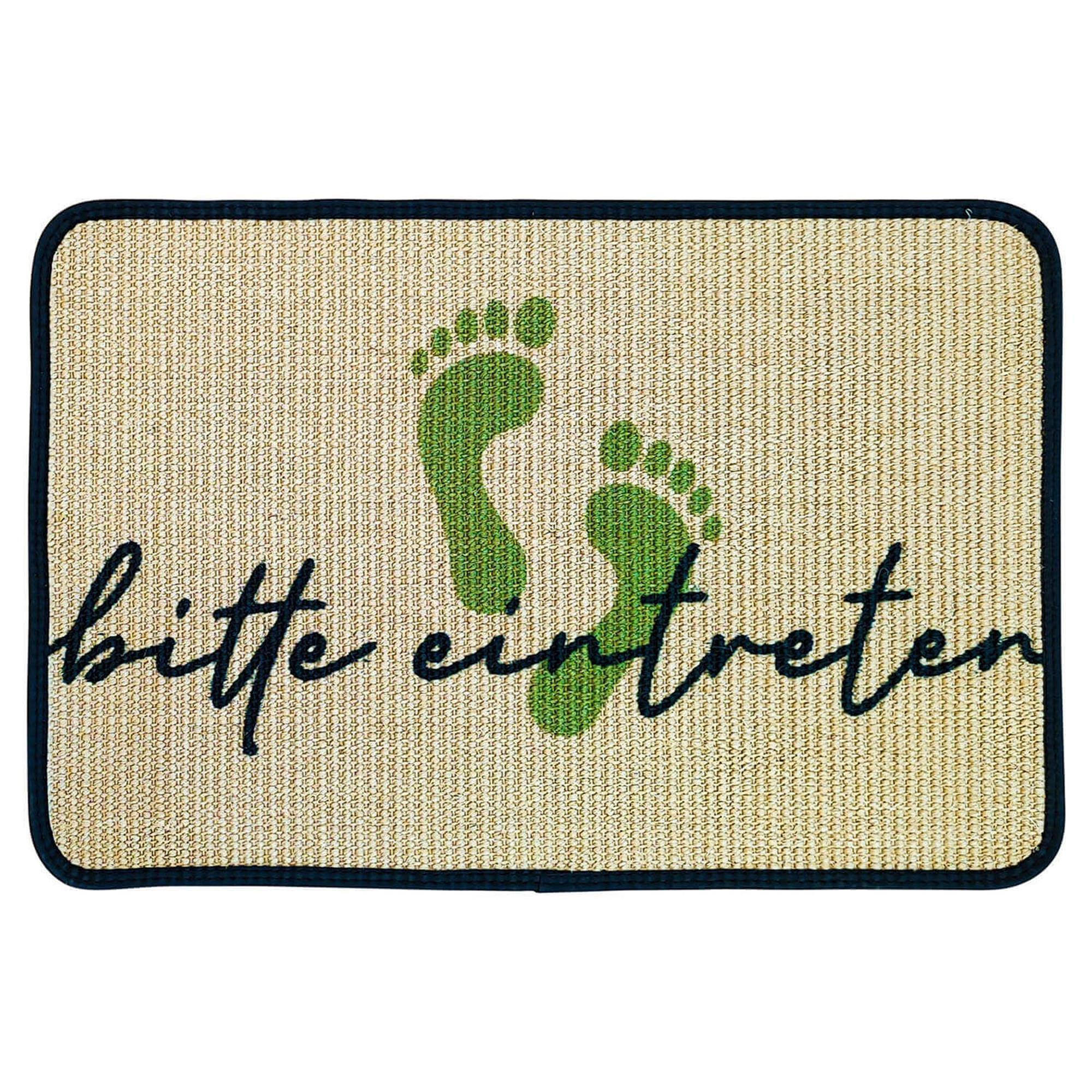 FUSSMATTE ECO-SISAL - Grün, Textil (45/90cm) - WohnDirect