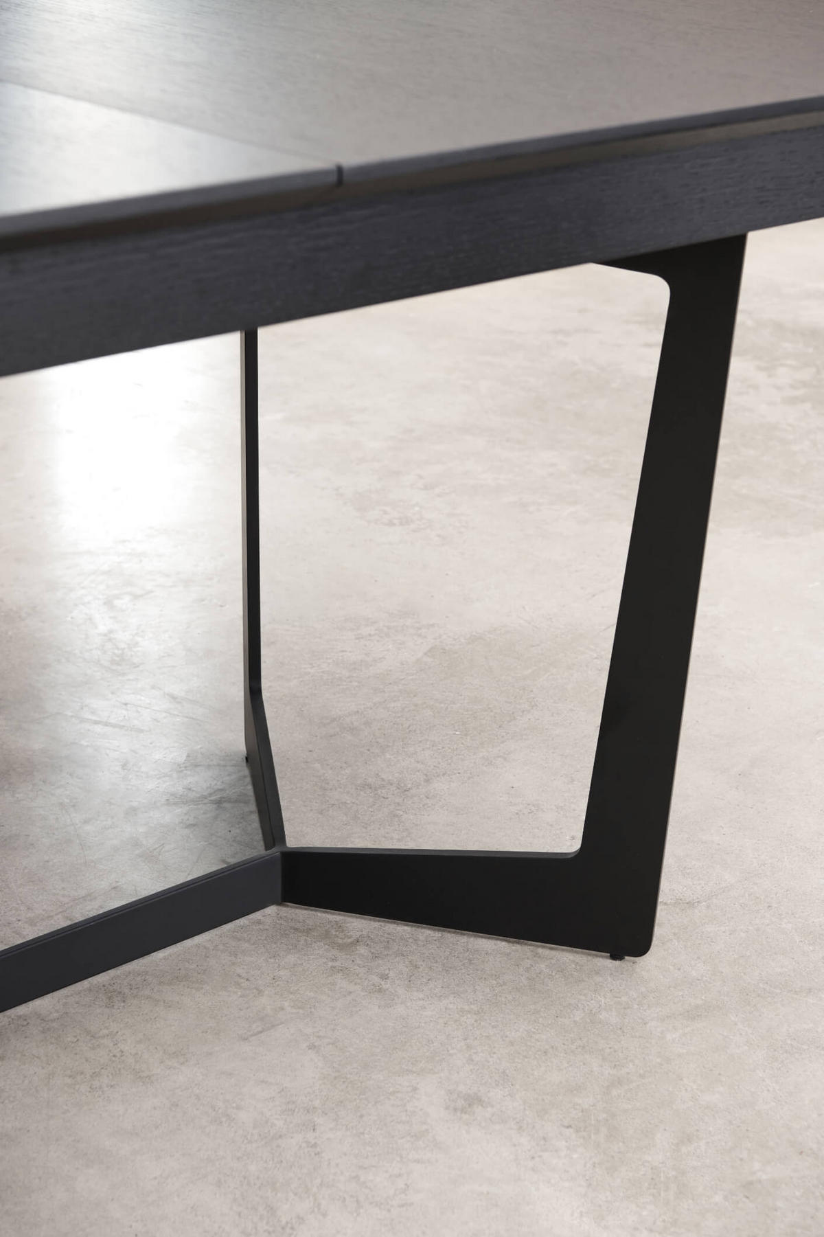 ESSTISCH 200/100/76 Schwarz rechteckig - Schwarz, Holz/Metall (200/100/76cm) - Furnhouse