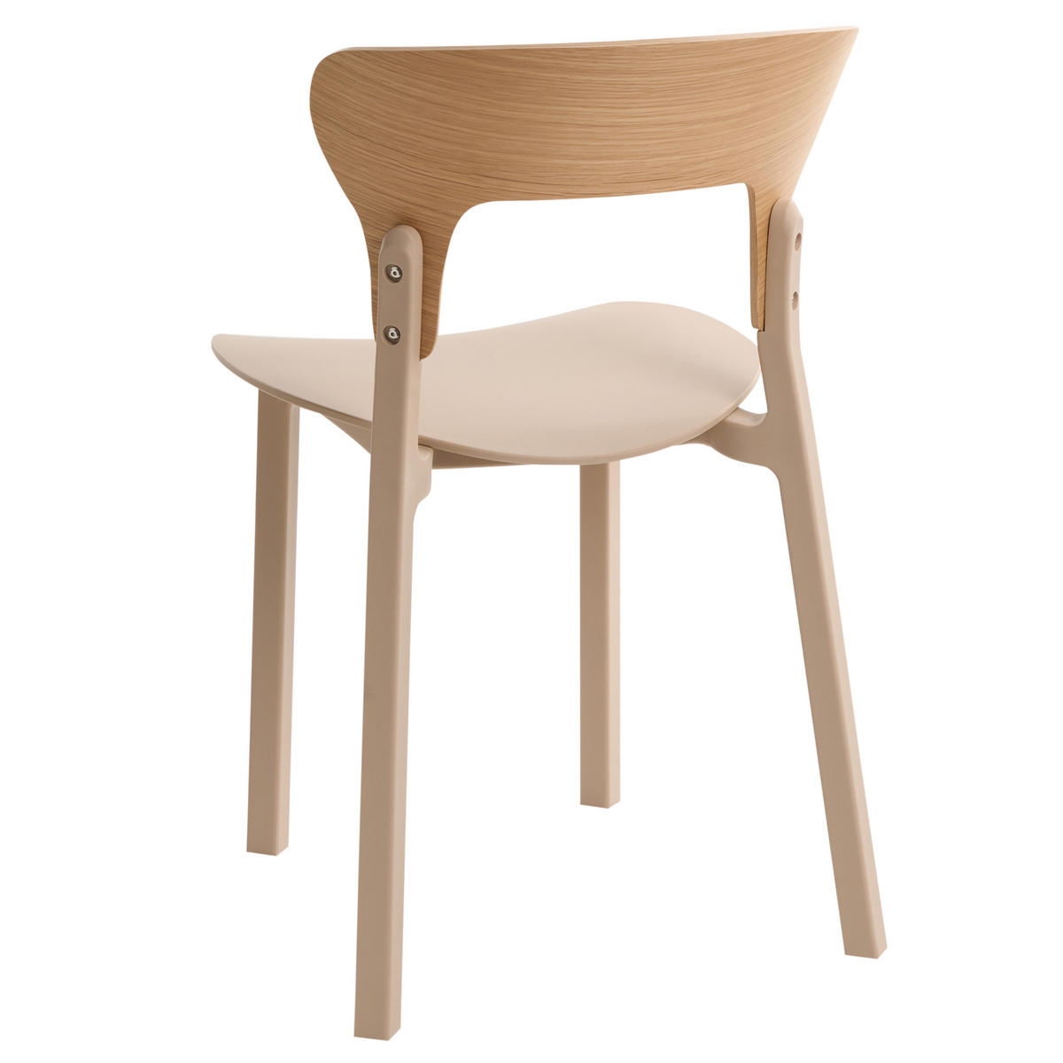 ESSZIMMERSTUHL 2er-Set Hellbeige Walden - Beige, Holzwerkstoff (48/79/52cm) - Beliani