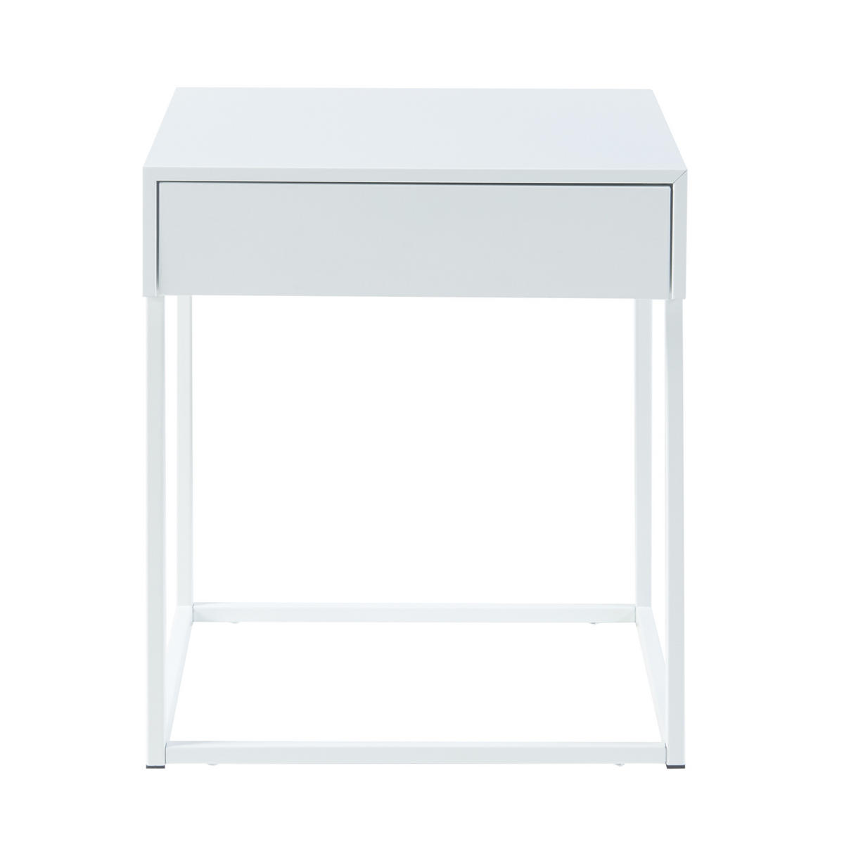 BEISTELLTISCH Rautjärvi - Weiß, Metall (41/43/50cm) - [en.casa]