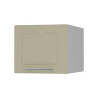 KLAPPHÄNGESCHRANK Kvantum W6B/45 Vanille Matt / Grau Matt 45 / 59 / 36cm - Creme/Grau, Holz/Holzwerkstoff (45/36/59cm) - Feldmann-Wohnen