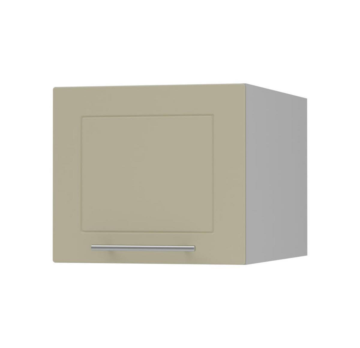 KLAPPHÄNGESCHRANK Kvantum W6B/45 Vanille Matt / Grau Matt 45 / 59 / 36cm - Creme/Grau, Holz/Holzwerkstoff (45/36/59cm) - Feldmann-Wohnen