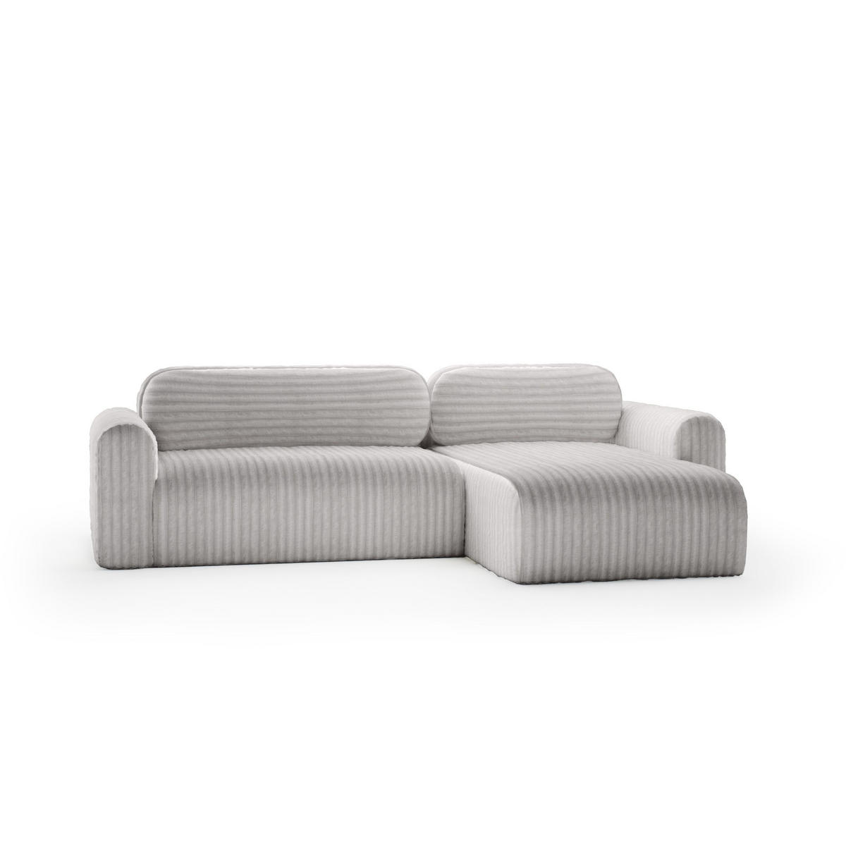 ECKSOFA mit Schlaffunktion Pablitto, Grau - Grau, Textil (286/100cm) - Meblito
