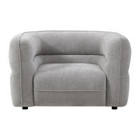SESSEL mit gerader Rückenlehne - 1 Person - Stoff - Grau - - Grau, Textil (120/74/95cm) - Vente-Unique