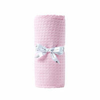 BABYDECKE Waffelpiqué 90/110 cm, Bio-Baumwolle - Rosa, Textil (90/112cm) - Homescapes