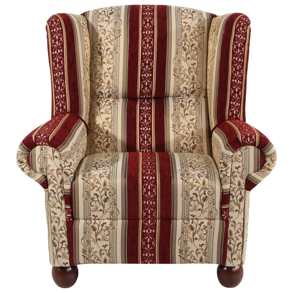 Thumbnail - 58aufmkessel Ohrenbackensessel, Rot, Wenge, Kunststoff, 93x103x87 cm, Wohnzimmer, Sessel, Ohrensessel