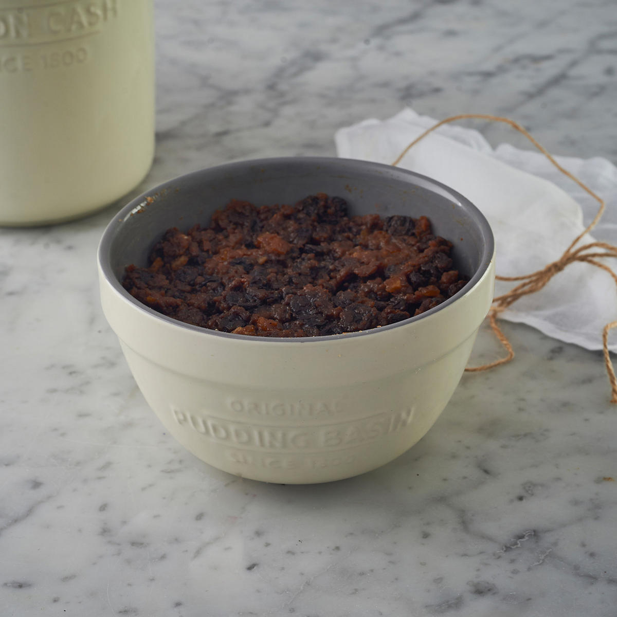 PUDDING-SCHÜSSEL mit Deckel, 0,9 Liter Steingut - Creme, Keramik (15.5cm) - Mason Cash