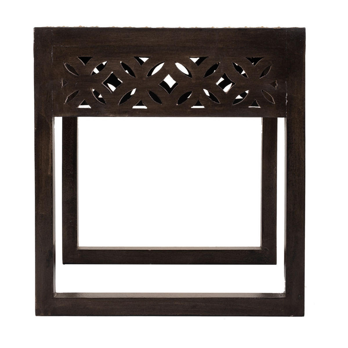 TISCH aus Metall und Holz, grau, 35x40x43cm - Multicolor, Holz (40/35/43cm) - Wanderlust