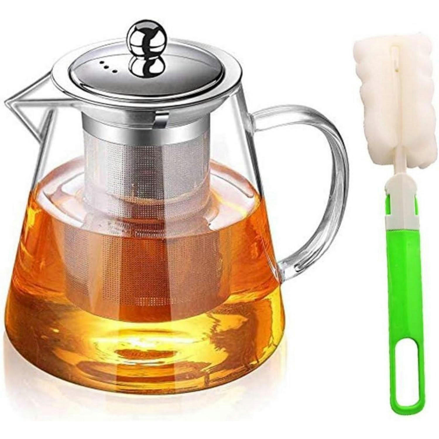 TEEKANNE mit Siebeinsatz 950ML Borosilikatglas Transparent - Transparent, Glas (10/10cm)
