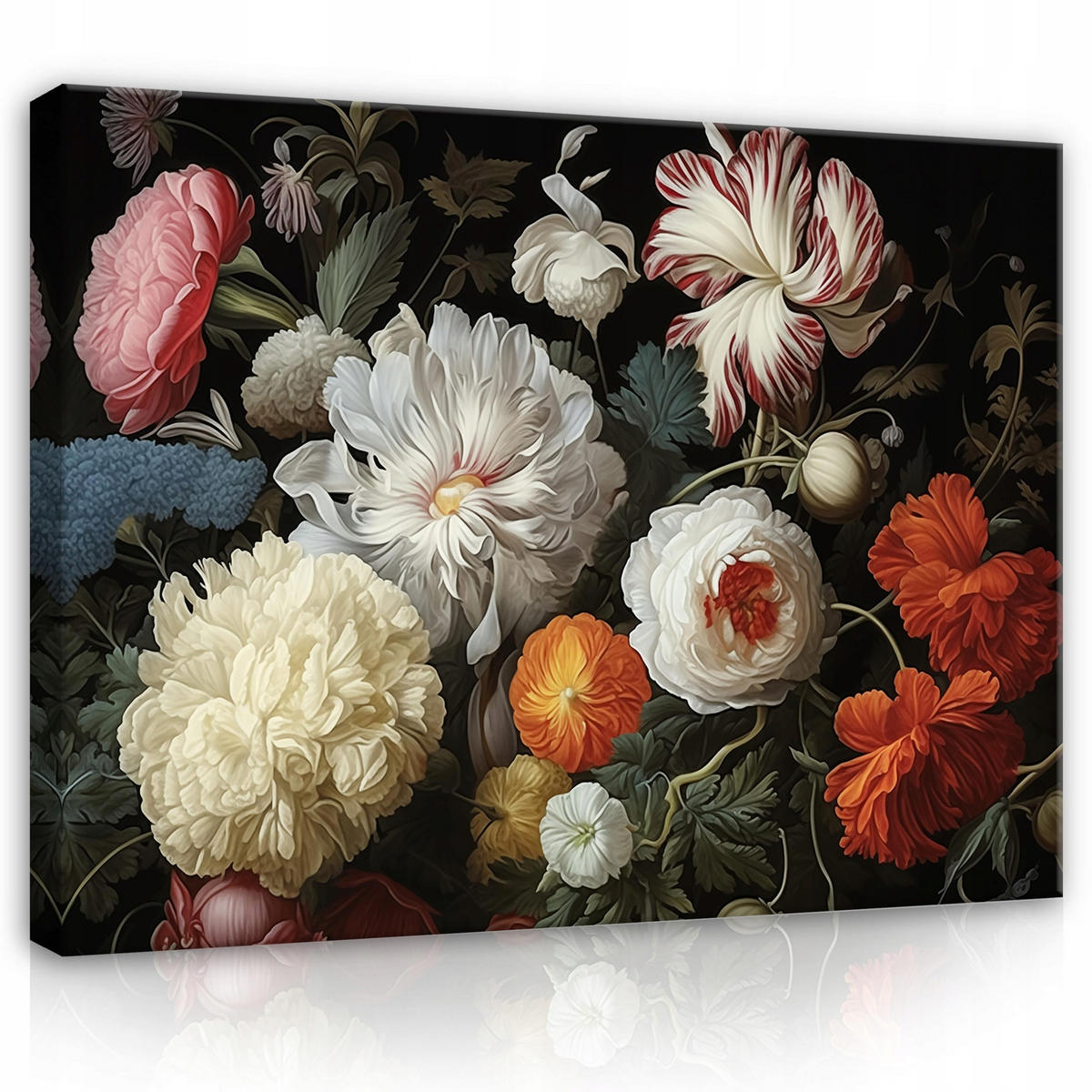 LEINWAND BILDER Blumen Schlafzimmer 120x80 - Multicolor, Holzwerkstoff (120/80cm) - Wallarena