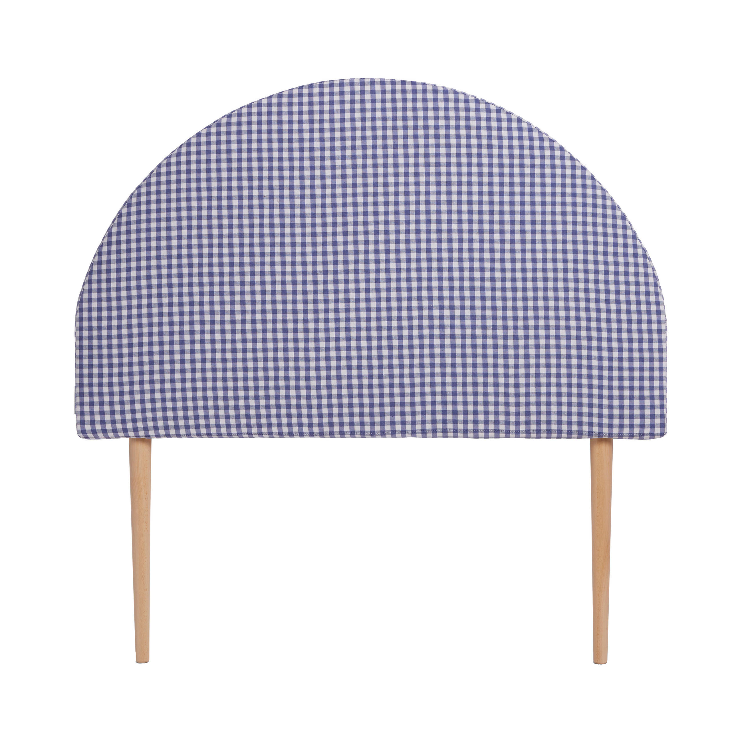 KINDERKOPFTEIL Gepolstertes in blauem Vichy-Stil MOON - Blau, Textil (101/101/8cm) - RNT By Really Nice Things