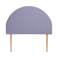 KINDERKOPFTEIL Gepolstertes in blauem Vichy-Stil MOON - Blau, Textil (101/101/8cm) - RNT By Really Nice Things