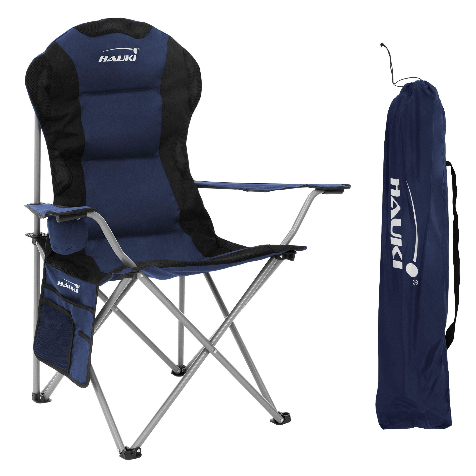 CAMPINGSTUHL blau - Blau, Metall (95/110/56cm) - Hauki