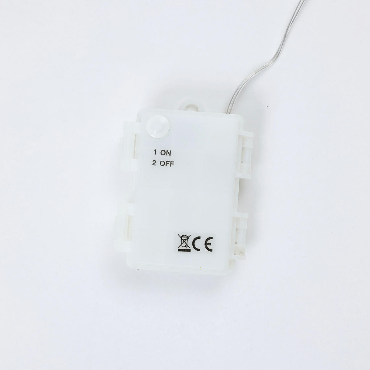 LED-SCHNEEMANN Deko, warmweiß & IP44 | 45 LEDs, 38,5 cm - Weiß, Textil (36/38.5/33cm) - Hometopia