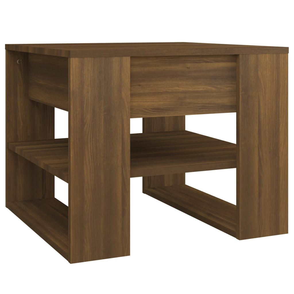 COUCHTISCH Braun Eichen-Optik 55,5x55x45 cm Holzwerkstoff - Braun, Holzwerkstoff (55.5/55/45cm) - furnicato