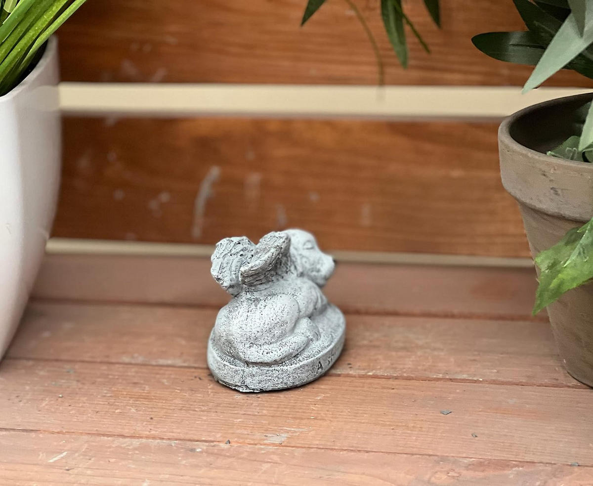 STEINFIGUR Hund frostfest a Shining Star frostfest massiv Grabstein - Grau, Stein (6/8/6cm) - stoneandstyle