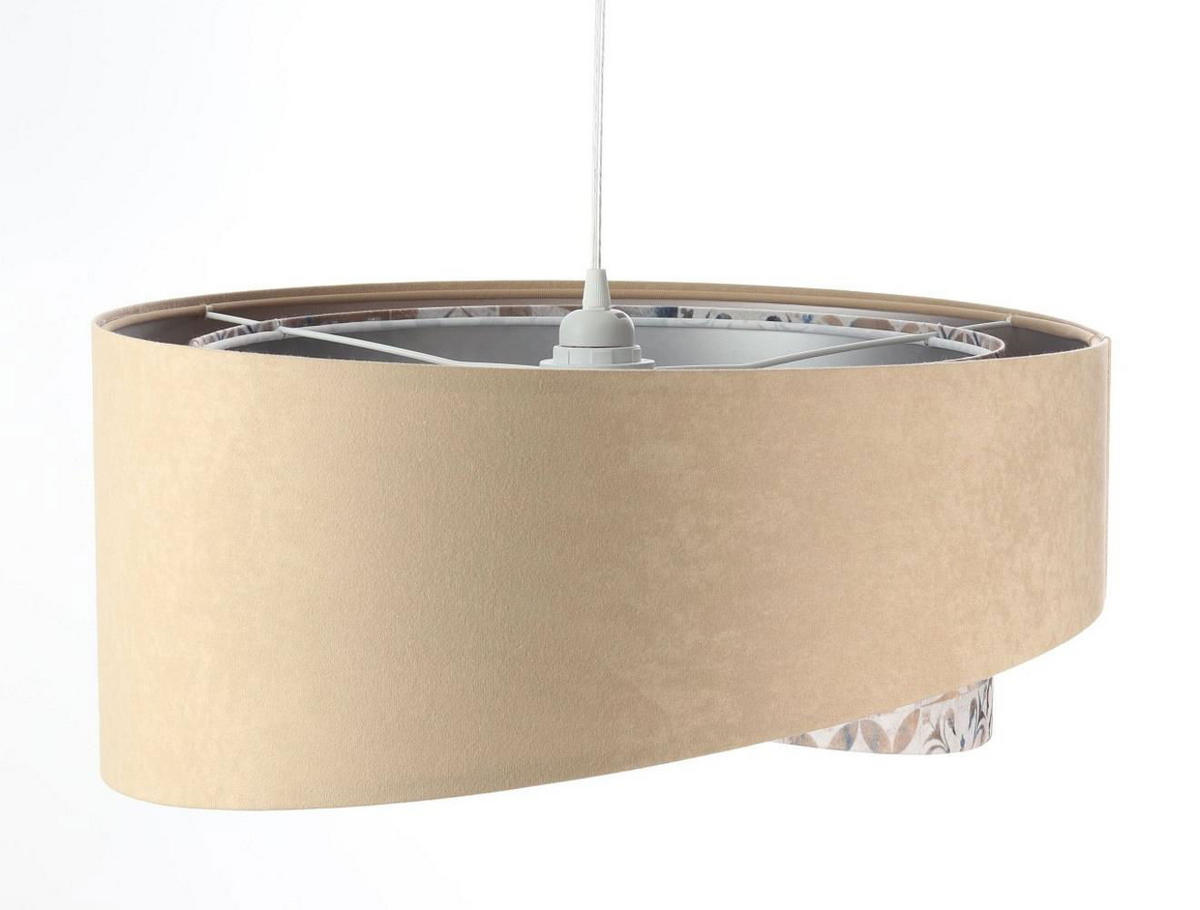 HÄNGELEUCHTE Silber 50/23 cm - Silberfarben, Kunststoff (50/1.3/23cm) - ONZENO