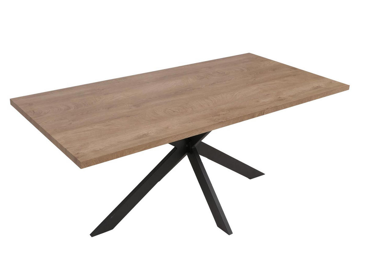 ESSZIMMERTISCH eckig Walnuss Dekor - Walnussfarben, Holzwerkstoff (90/180/76cm) - MCW