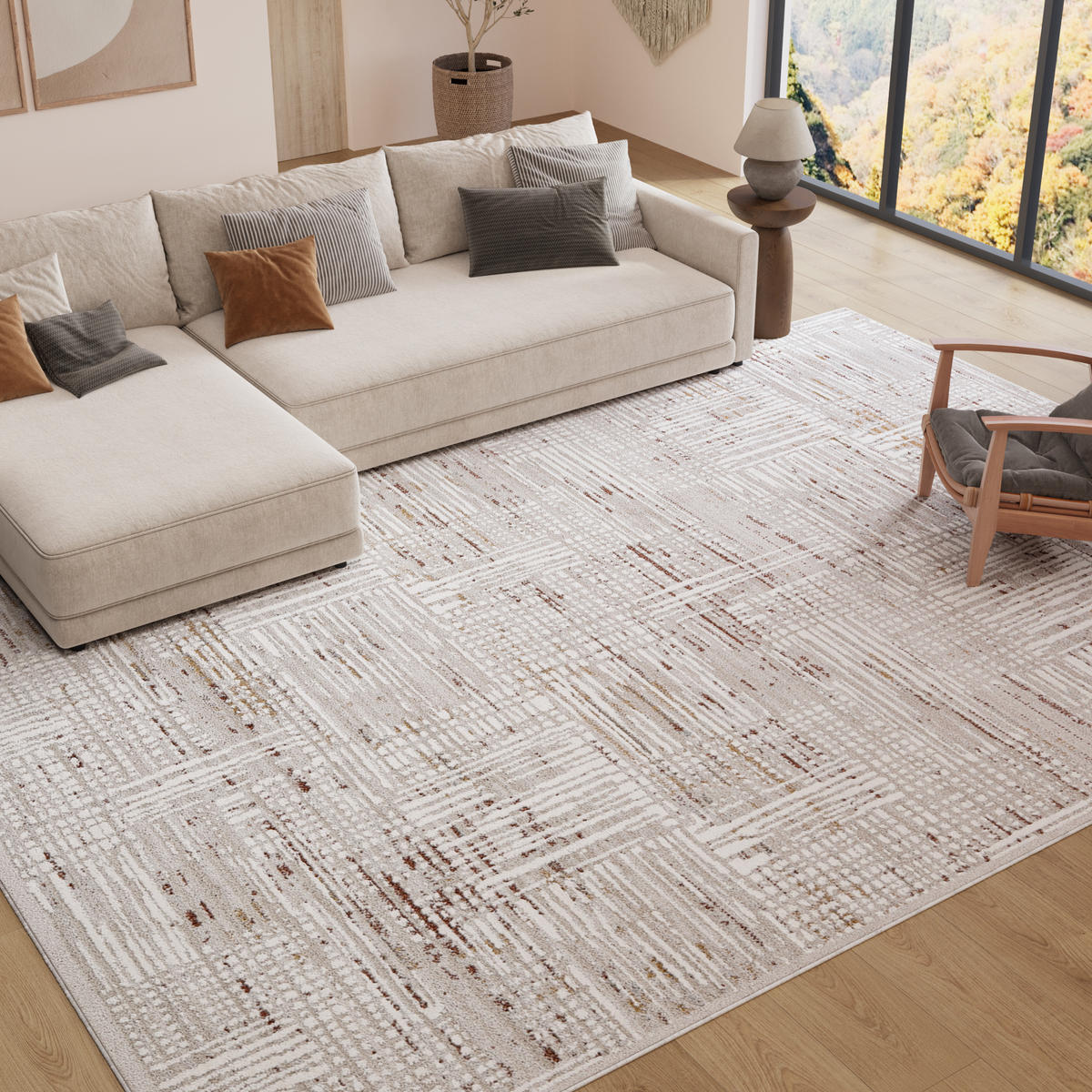TEPPICH TREND Creme 80/150 cm - Creme, Textil (80/150cm) - Tapiso