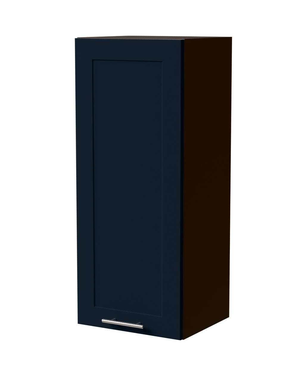 HÄNGESCHRANK Oslo W4/40 Lava / Indigo Matt 40 / 32,5 / 96cm - Dunkelgrau/Dunkelblau, Holz/Holzwerkstoff (40/96/32.5cm) - Feldmann-Wohnen