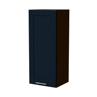 HÄNGESCHRANK Oslo W4/40 Lava / Indigo Matt 40 / 32,5 / 96cm - Dunkelgrau/Dunkelblau, Holz/Holzwerkstoff (40/96/32.5cm) - Feldmann-Wohnen