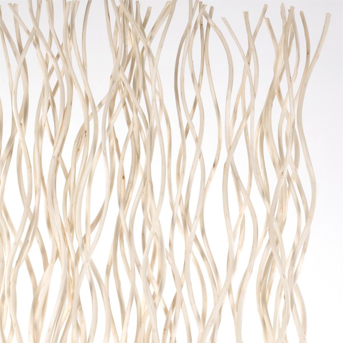 RAUMTEILER WAVE Weidenzweige geblichen - Beige, Naturmaterialien (40/170/12cm) - DESIGN DELIGHTS