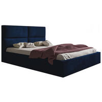 BETT Blau SIM 6 140x200 cm Mit Schlaffunktion Mit Bettkasten - Blau/Schwarz, Kunststoff/Textil (140/200cm) - Sepro Meble