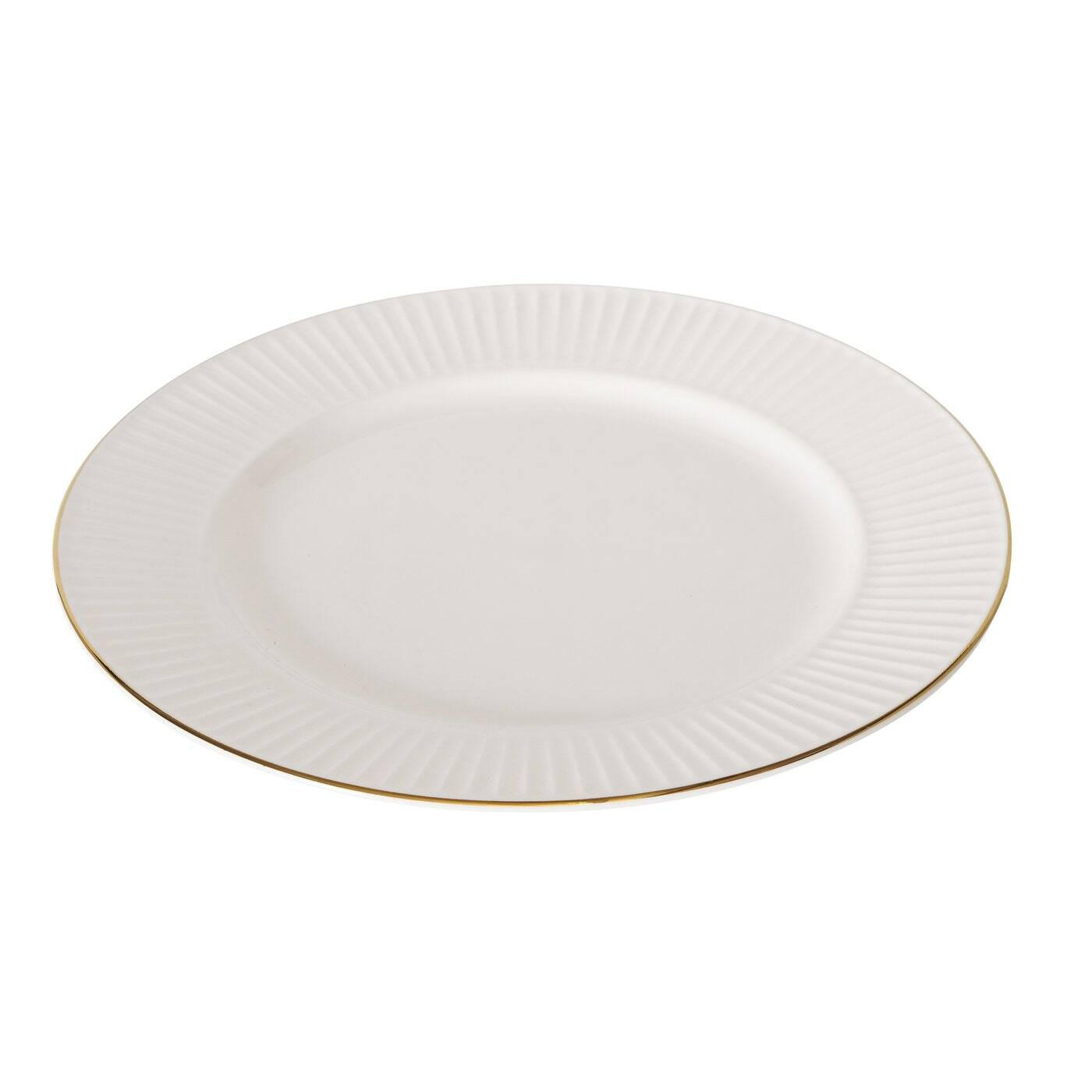 DESSERTTELLER Kelly Ø 20 cm - Weiß, Keramik (20cm) - Boltze Home