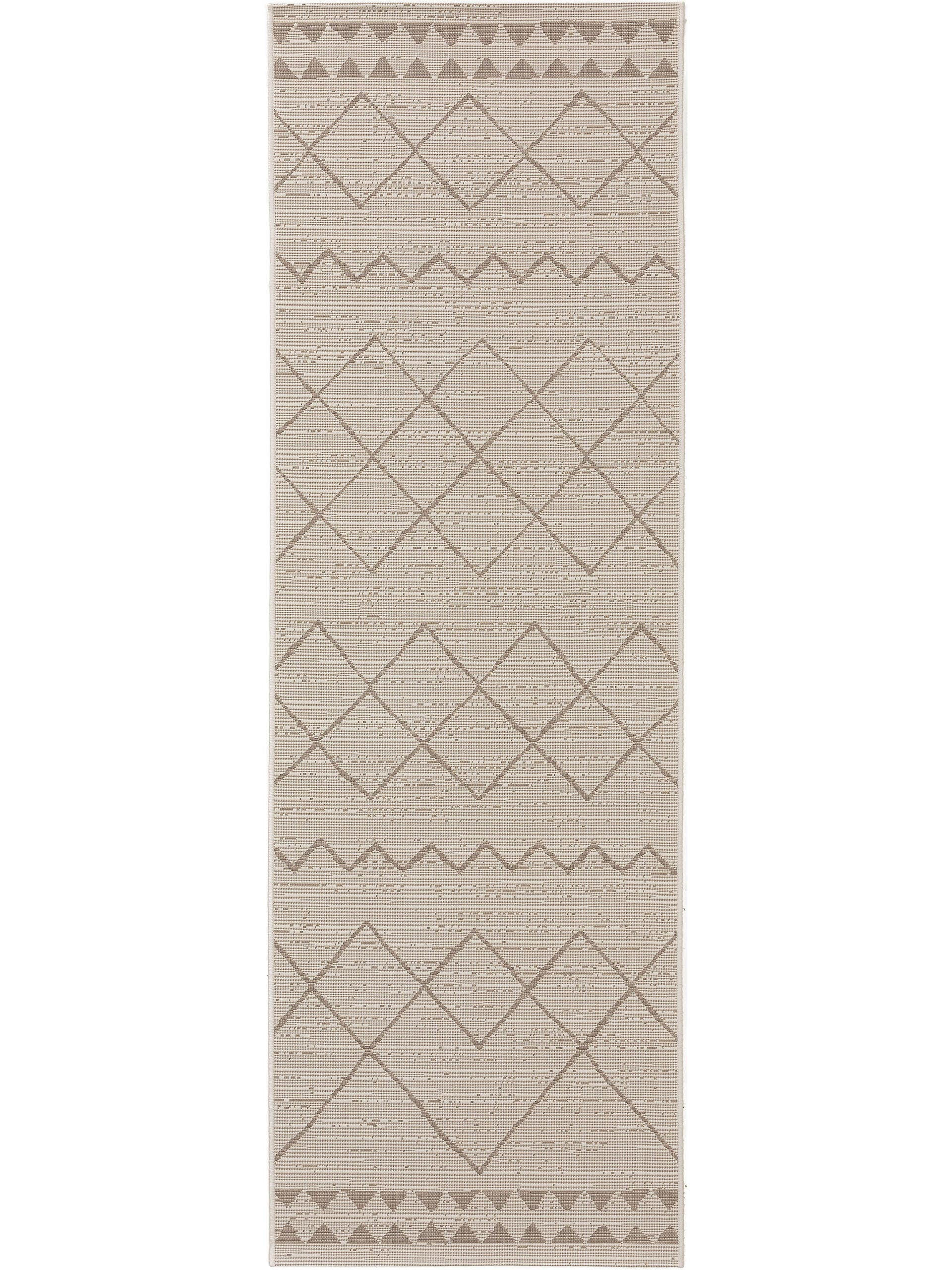 OUTDOORLÄUFER Metro Cream/Beige 80x240 cm - Creme, Textil (80/240cm) - benuta Nest