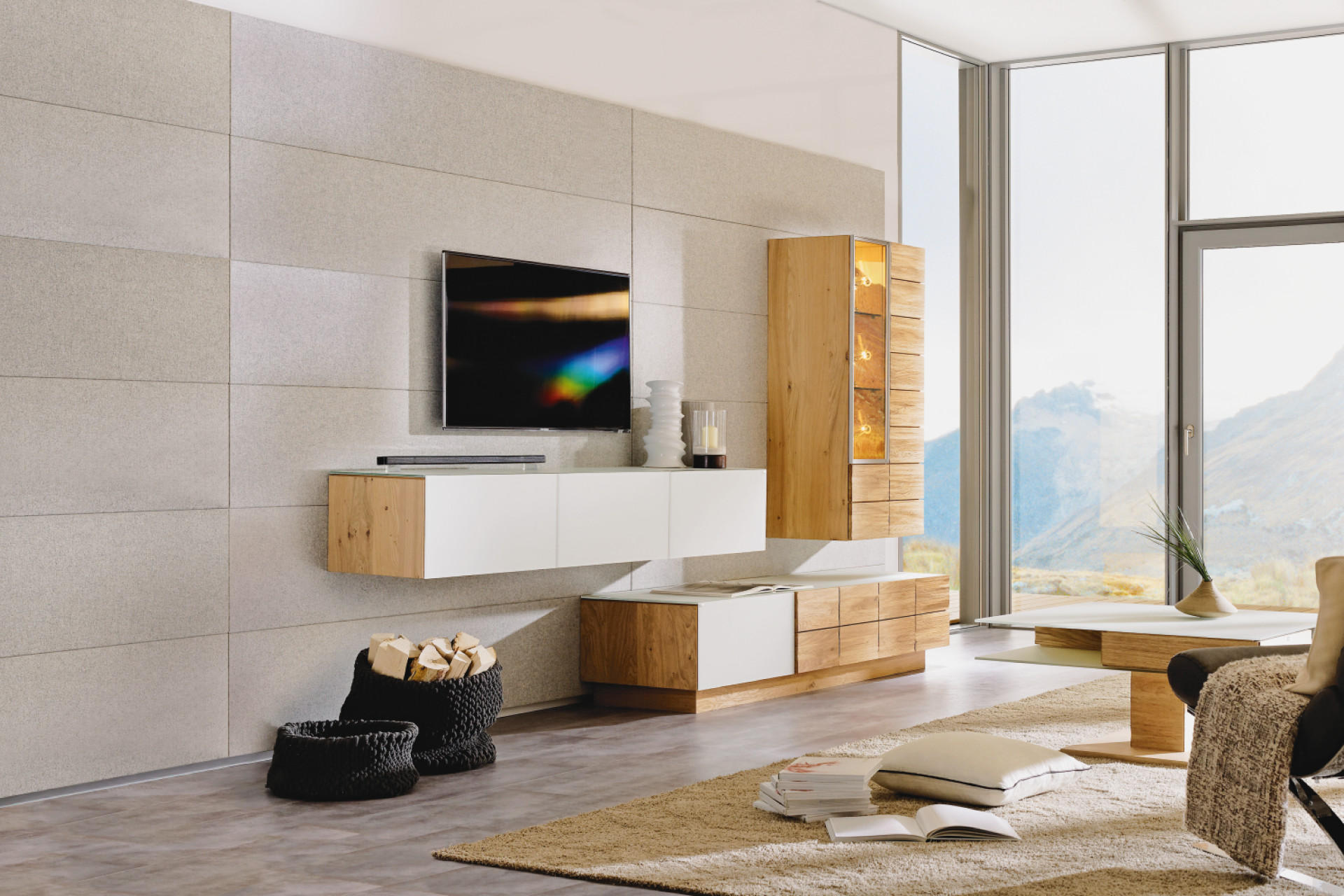 Wohnzimmertrend Holz