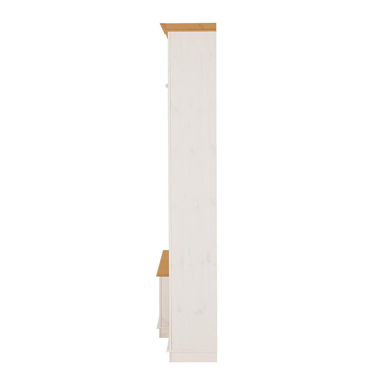 WOHWAND - Kiefer massiv - Typ A - Weiß, Holz (288/223/45cm) - home24