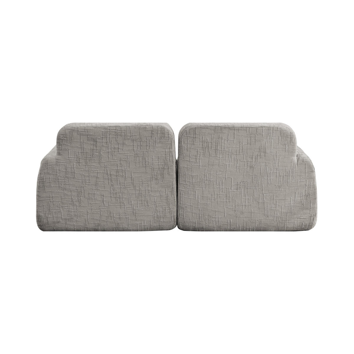 2-SITZER-SOFA DE-35114 mit Chenille-Bezug Grau - Grau, Textil (90.5/73/198cm) - ComfortXL