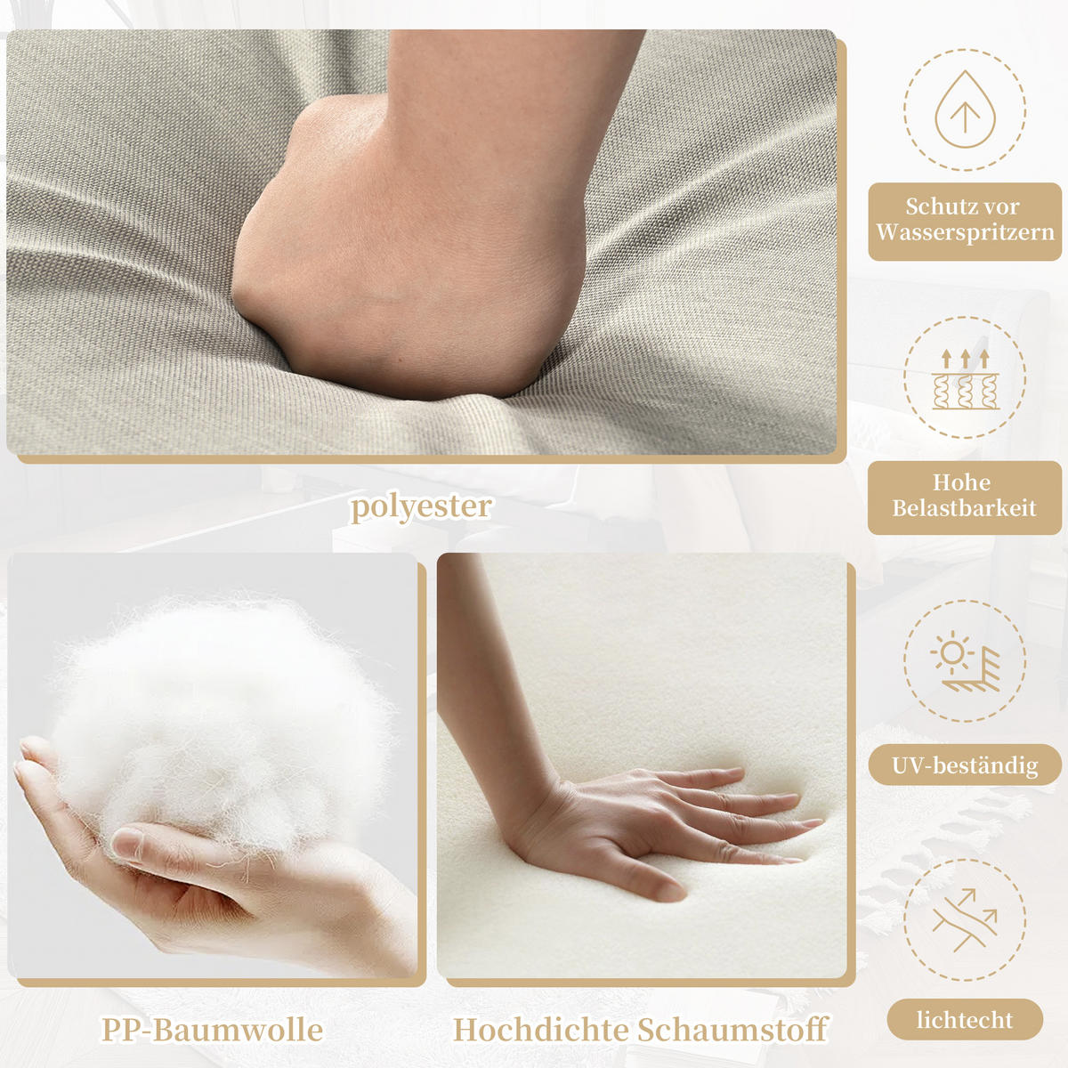 LOUNGESET Grau Eck Mit Relaxbett & Couchtisch - Grau, Textil - FLIEKS