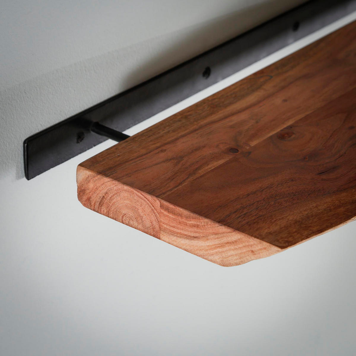 WANDREGAL Edge Braun 60/20/ 4 cm - Braun, Holz (20/4/60cm) - Hoyz Collection