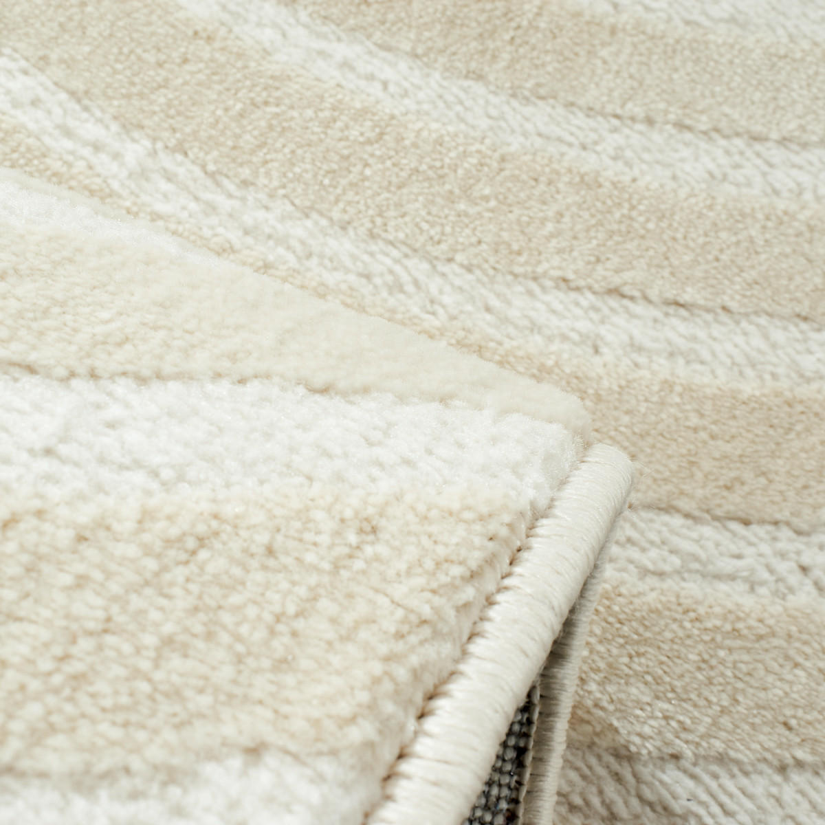 TEPPICH mit geometrischem Muster Bianca Creme 120x160 cm - Creme, Textil (120/160cm) - Nazar Rugs