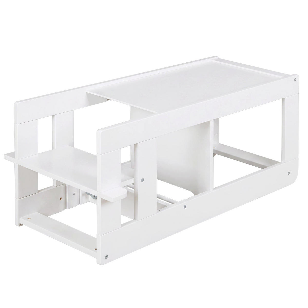 LERNTURM Step & Play 2in1 - Weiß, Holzwerkstoff/Metall (50.5/85/40cm) - Roba