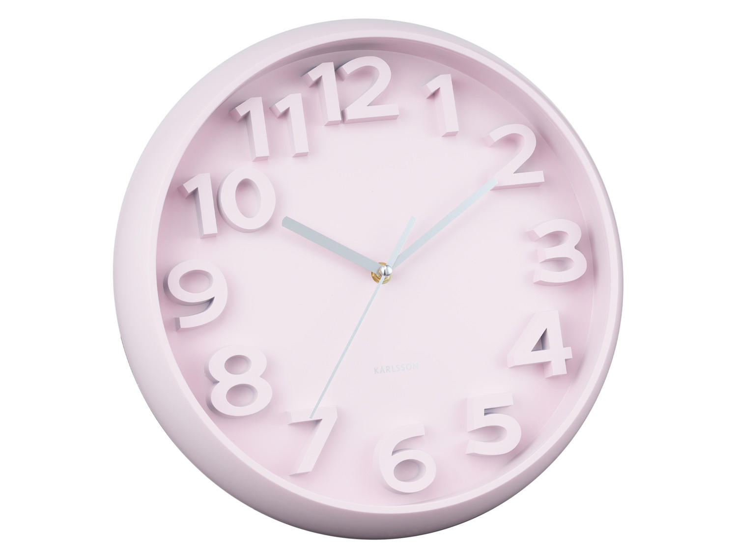 WANDUHR Elevated Ø33,5 cm - Pink, Kunststoff (33/5/33cm) - Karlsson
