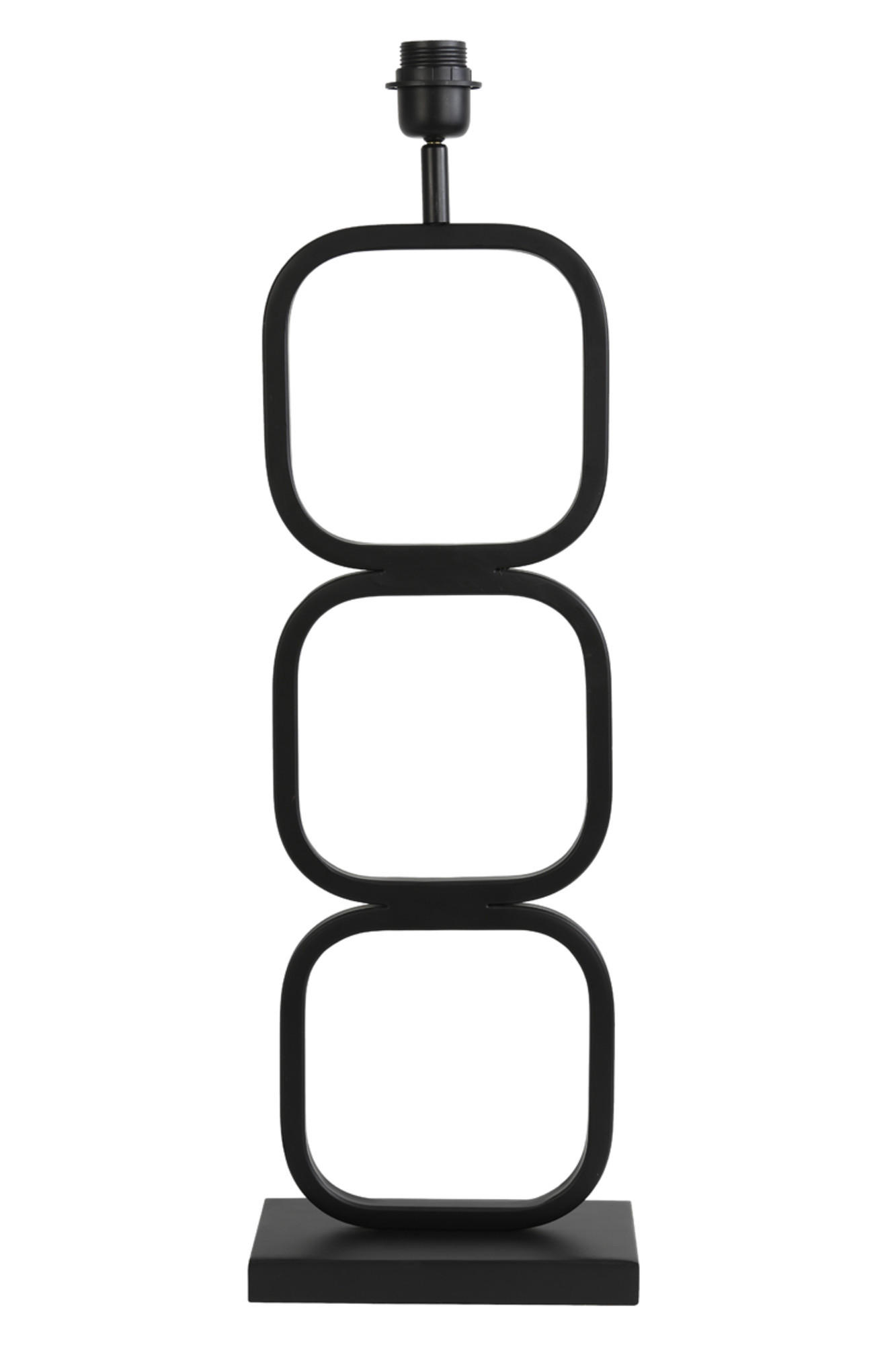 LAMPENFUSS Lutika Schwarz 23/11,5/69 cm - Schwarz, Metall (23/11.5/69cm) - Light & Living