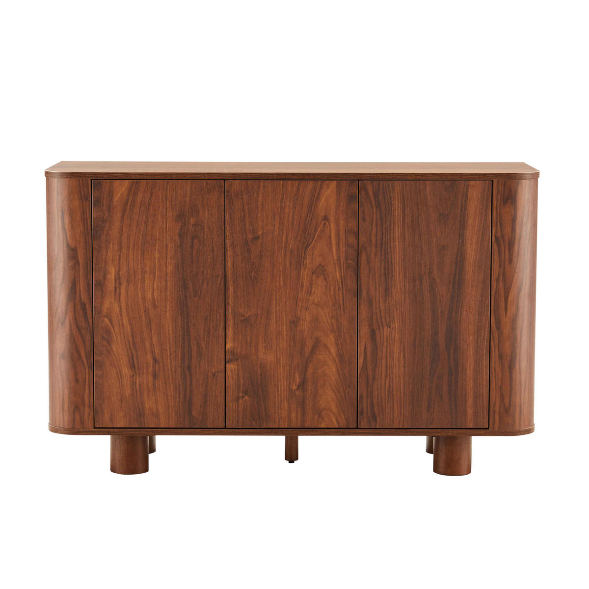 SIDEBOARD 120 cm, dunkles holz - Braun, Holz (40/75/120cm) - Oviala